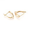 Brass Hoop Earring Finding KK-N261-35G-2