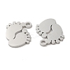 Non-Tarnish 304 Stainless Steel Charms STAS-J042-25P-2