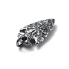 925 Sterling Silver Pendants with Jump Rings STER-R001-03S-03-2