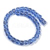 Gold Sand Lampwork Beads Strands LAMP-P069-02A-04-4
