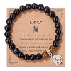 Natural Tiger Eye & Agate Beaded Stretch Bracelets PW-WG52B58-10-1