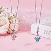 2Pcs 304 Stainless Steel Macrame Pouch Necklace Making for Gemstone Nuggets NJEW-BBC0001-23-4