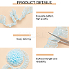 2Pcs 2 Colors Polyester Pleated Lace Trim Ribbon OCOR-PH0002-77B-4