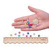 Baking Paint Crackle Glass Bead CCG-PH0002-8mm-02-4
