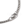 202 Stainless Steel Enamel Box Chain Sport Ball Pendant Necklaces for Men NJEW-K380-01A-01-3