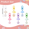Cloud with Star Acrylic Pendant Decoraions HJEW-YW00184-01-3