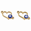 304 Stainless Steel Enamel Connector Charms STAS-N087-64-03G-2