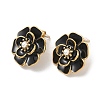 304 Stainless Steel Flower Stud Earrings LS-EJEW-A147-03G-2