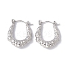 Non-Tarnish 304 Stainless Steel Chunky Hoop Earrings for Women EJEW-E199-07P-1