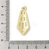 Brass Micro Pave Cubic Zirconia Pendants KK-U047-07G-04-3