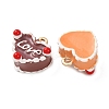 Alloy Enamel Pendants ENAM-F162-01-2