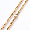 304 Stainless Steel Box Chain Necklaces NJEW-F227-09G-03-2