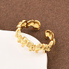 Brass Cuff Rings for Women RJEW-Z113-04G-1