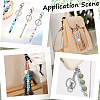 9Pcs 3 Colors Alloy Bullet Bar Beadable Keychain for Jewelry Making DIY Crafts KEYC-SC0001-10-5