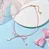 Glass Seed Pendant Necklaces for Women NJEW-MZ00031-05-2