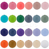 120Pcs 24 Colors Round Food Grade Eco-Friendly Silicone Beads SIL-SP0001-04-1