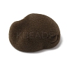 Flocking Opaque Resin Cabochons RESI-K033-07A-1