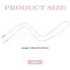 Brass Chain Zipper Helpers HJEW-LP00027-2