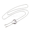 201 Stainless Steel Heart Lariat Adjustable Necklaces for Women LS-NJEW-K297-01P-2