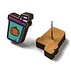 Wood Stud Earrings EJEW-Z054-01I-2
