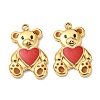 304 Stainless Steel Enamel Pendants X-STAS-L022-165G-1