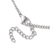 Non-Tarnish Stainless Steel Macrame Pouch Empty Stone Holder for Necklace Makings NJEW-JN04821-01-4