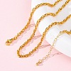 Brass Rope Chains Necklaces for Women NJEW-D302-62G-1