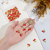 40Pcs Cherry Glass Pendants FIND-BBC0004-45-3