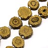 Natural Druzy Quartz Crystal Beads Strands G-F582-A03-1