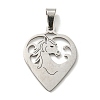 Non-Tarnish 304 Stainless Steel Pendants STAS-H184-07P-1