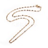 Ion Plating(IP) 304 Stainless Steel Cable Chain Necklaces NJEW-F265-A-G-1