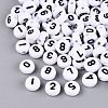 Opaque Acrylic Beads SACR-Q001-12F-1