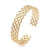 304 Stainless Steel Cuff Bangles for Women BJEW-K263-05G-13-1