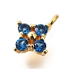 Brass Micro Pave Cubic Zirconia Pendants KK-D356-07A-G-2