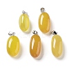 Natural Agate Dyed Pendants G-Q016-03C-1