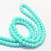 Baking Painted Glass Round Bead Strands DGLA-Q020-8mm-04-3