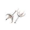 304 Stainless Steel Stud Earring Findings STAS-B091-02A-08P-2