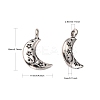 Tibetan Style Alloy Pendants TIBEP-S299-27AS-RS-2