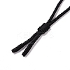 Adjustable Natural Tiger Eye Teardrop with Spiral Pendant Necklace with Nylon Cord for Women NJEW-L171-04A-5