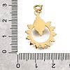 Ring and Oval 304 Stainless Steel Pendant Decorations STAS-H202-27G-3