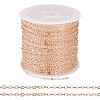 Brass Coated Iron Flat Cable Chains CH-TAC0007-01RG-1