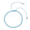 2Pcs Adjustable Glass Seed Beads & Glass Beads Braided Bead Bracelets Set BJEW-MZ00287-02-3