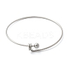 304 Stainless Steel Bangles for Women BJEW-C088-03P-4