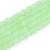 Frosted Transparent Glass Beads Strands LS-GLAA-N016-4mm-07-1