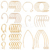   64Pcs 8 Style Brass Earring Hooks KK-PH0005-93-1