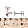 Tarnish Resistant 304 Stainless Steel Stud Earrings EJEW-F227-18P-2