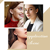 3 Pairs 3 Colors ABS Imitation Pearl Cuff Earrings EJEW-AN0004-65-3