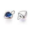 304 Stainless Steel Micro Pave Cubic Zirconia Pendants STAS-L022-396C-P-2