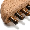 Natural Tiger Eye Scalp Massager AJEW-G058-01B-3