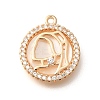 Brass Shell Pendants KK-B127-09G-1